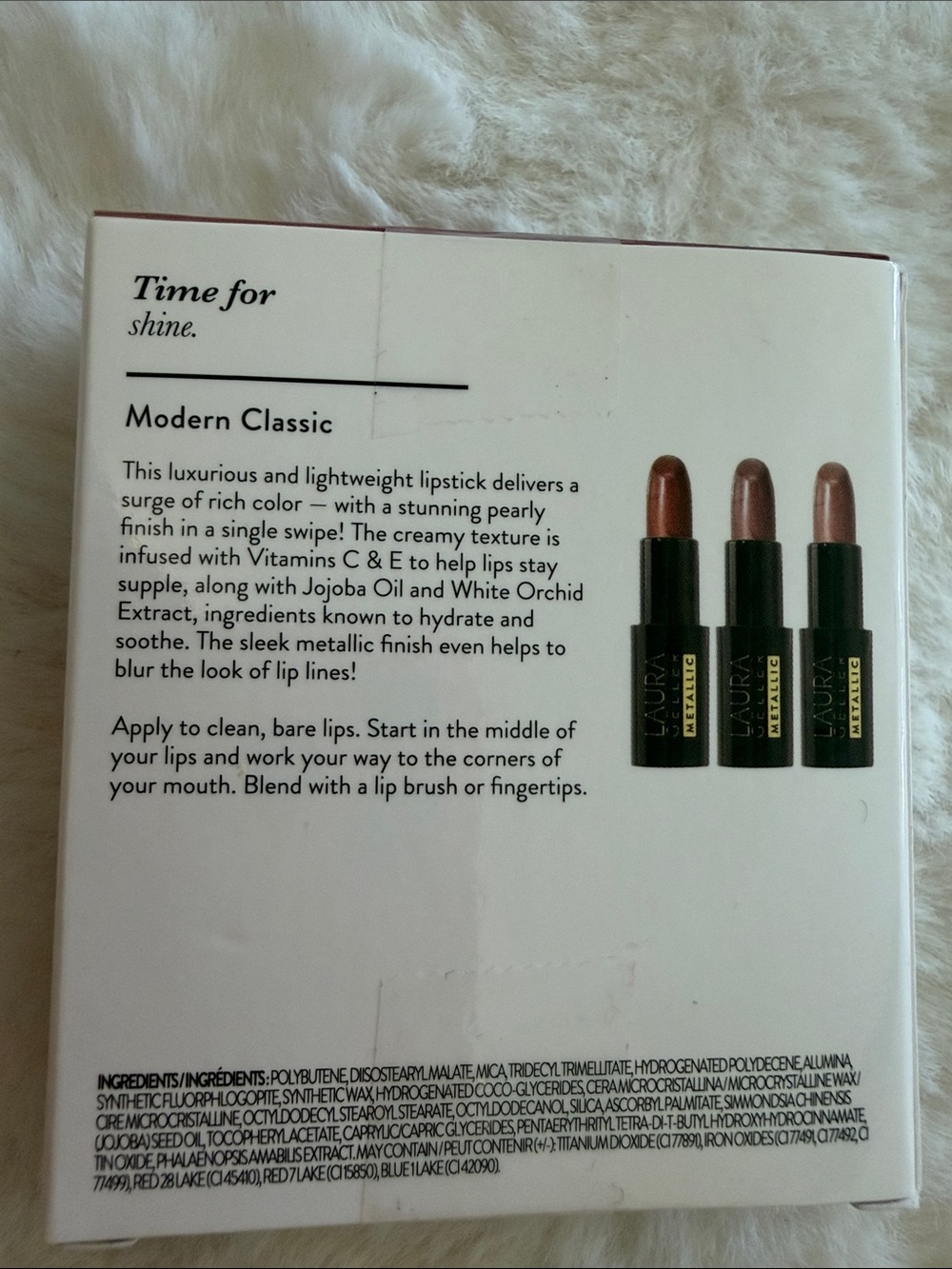Laura Geller Metallic Lipstick 3pc Collection Modern Classic NEW Set 0.12oz each - Picture 2 of 5